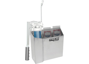 Extreme Max - Grease Gun Holder W/spare Cartridge Slot For Race Trailer/garage Shop/enclosed Trailer Silver - 5001.6368