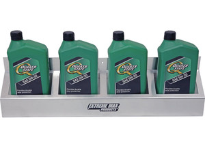 Extreme Max - Wallmount Alum 4quart Oil Jug Rack Holder For Race Trailer/garage Shop/enclosed Trailer Silver - 5001.6481