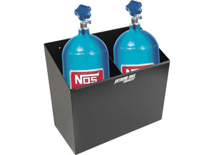 Extreme Max - Wallmount Aluminum 7in Nitrous Bottle Holder For Enclosed Trailer Shop Garage Storage Black - 5001.6589