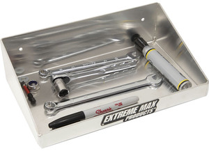 Extreme Max - Wallmount Alum Mini Work Tray For Race Trailer/garage Shop/enclosed Trailer 10in X 6in Silver - 5001.6632
