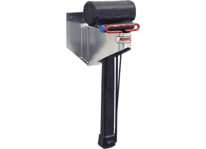 Extreme Max - Universal Wallmount Alum Thandle Tool Holder For Enclosed Race Trailershopgaragestorage Silver - 5001.6638