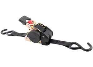 Erickson - 2pk 1in X 10ft 1200lb Retractable Ratchet Tie Downs Black - 34415