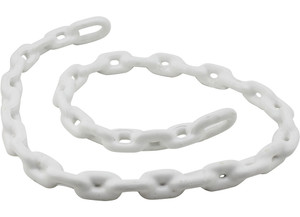 Extreme Max - Boattector Pvccoated Anchor Lead Chain 1/4in X 4ft White - 3006.6587