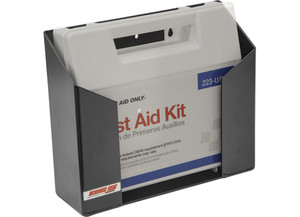Extreme Max - Wallmount Aluminum First Aid Station For Race Trailer Shop Garage Black - 5001.6607