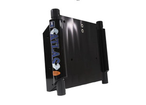 TH Marine - Atlas 4in Setback Hydraulic Jack Plate  Standard Gloss Black Anodized - AHJ-4V-B-DP