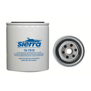 Sierra Marine - Fuel Water Separator Filter. Rating:10 Micron. Size:7 1/2in Or 190.5mm Tall - 18-7919