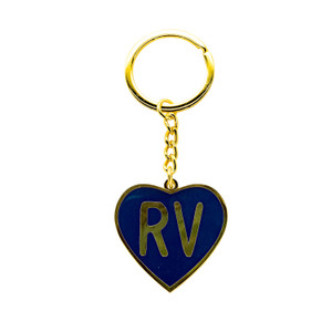 Camco - Libatc Keychain Navy Rv Heart - 53288