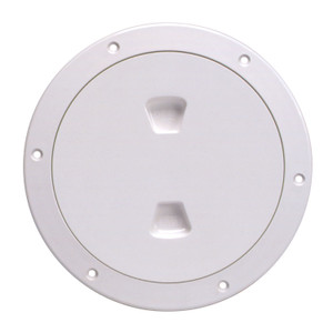 Beckson Marine - Screwout Deck Plate6in White - DP60-W