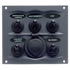 Park Power - 5way Switch Panel With Socket - 900-5WPS