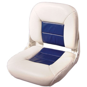 Tempress - Navistyle Lowback Boat Seatwhite/blue - 54678