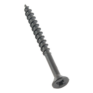 AP Products - Black Flat Head Screws 21/2in(pack Of 100) - 012-FSQ100 BL 8 X 2-1/2