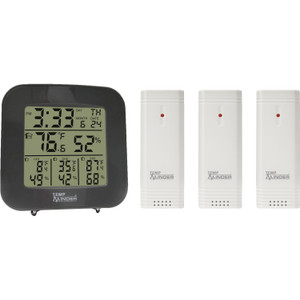 Valterra - Tempminder 4zone Temperature And Humidity Station 3 Remote Wireless Sensors/indoor Monitor - TM22250VP
