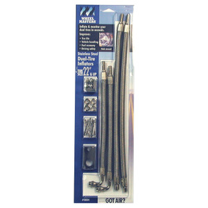 Wheel Masters - Stainless Steel Hose Extenders For 22in Wheels4 Hose Kit Hub Hole Mount - 8004