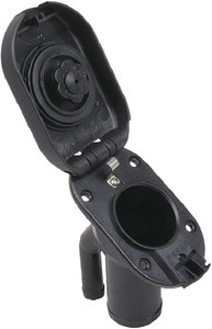 Perko - Polymer Vented Gas Fill With 35 Deg Angled Neck For 1.5in Hoseblack - 1318DPGBLK