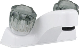 Lasalle Bristol - Utopia 4in Lavatory Faucet Ivory W/smoked Handles - 20377RP21