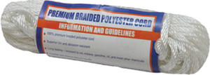 Sea Dog - Solid Braid Polyester Utility Cordage3/16in X 50ft White - 303305050-1