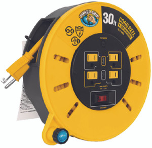 Camco - Powergrip Extension Cord Reel 30ft - 55290