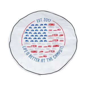 Camco - Disca Libatc Cover Sparetire J_27 White Patriotic - 53351-P
