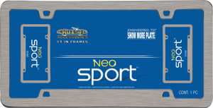 Rock Tamers - License Plate Frameneo Sport Brushed Nickel - 15190