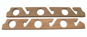 Whitecap - Teak Six Rod Fishing Rod Storage Rack - 60614