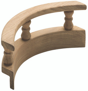 Whitecap - Teak Ltype 90 Degree Pin Rail Corner(inside) - 60802