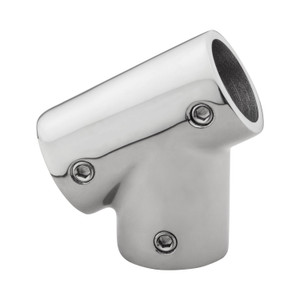 Whitecap - 60 Deg Tee Rail Fitting7/8in Right Hand Cp/zamac - S-1442C