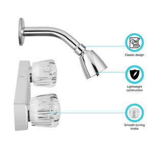 Dura Faucet - Mh Shower Faucet & Shower Head  Chrome Polished - DF-SA601A-CP