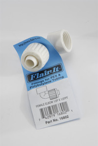 Esco Elkhart Supply - Flairit Female Elbow 1/2 P X 1/2 Fpt  Barcoded - 16802