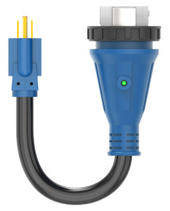 Newcorp - Hd Rv Adapter Cord W/powered Conn Indicator Light12inl 15a50a Nema 515pnema Ss250r Stwrated - 222