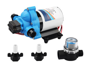 Newcorp - 12v Dc Selfpriming Rv Water Pump With Silent Operation And Automatic Stop/start3.0 Gpm Flow - 236