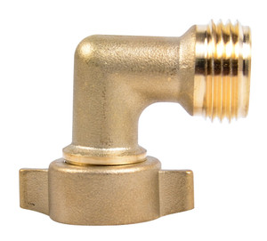 Newcorp - 90 Degreebrass Hose Elbow For Standard 3/4in Garden Hose Thread - 276