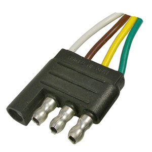 Pico Wiring Accessories - 4way Trailer Connector With Polarized Endmale 6in 16 Awg - 0713PT