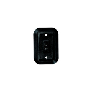RV Designer - Wall Plate Switch Black Single 3.53 X 2.39 On/off  Spst - S652