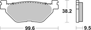 Brembo - Brembo Sinter Sp Brake Pad Set Powersports - 07YA39SP