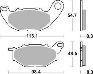 Brembo - Brembo Sinter Sa Brake Pad Set Powersports - 07YA52SA