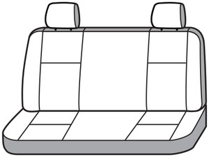 Covercraft Industries - 9906 Gm Silverado/sierra Ext Cab Rear Bench W/adj Headrests Custom Seat Saver Polycotton Grey - SS7281PCGY