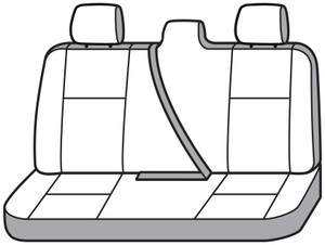 Covercraft Industries - 19c Ram 1500 Polycotton Seatsaver Custom Second Row Seat Covers Charcoal - SS7527PCCH