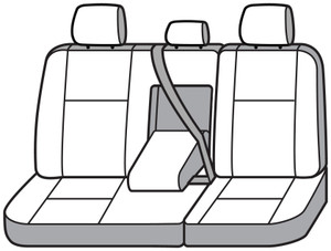 Covercraft Industries - 11c Dodge Ram 60/40 Rear W/fold Down Armrest 3 Adj Headrest - SS8396PCGY
