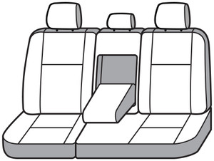 Covercraft Industries - 22c Tundra Seatsaver Custom Second Row Seat Covers Charcoal - SS8538PCCH