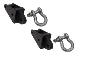 Kentrol - Fishbone Offroad - 0718 Wrangler Rear Dring Frame Mounts Black Powder Coat Steel - FB22136