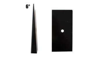 Kentrol - Fishbone Offroad - 6 Degree Leaf Spring Shim Black Powder Coat Steel - FB27371