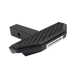 Go Rhino - 2in Hitch Receivers Universal Hitch Step With Hex Pattern Step Pad Black - HS3012T