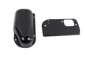 Kentrol - Fishbone Offroad - 7686  Cj Wiper Motor Cover Black Powder Coat Stainless Steel - 50459