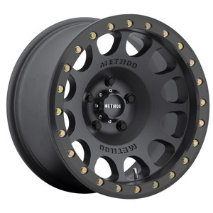 Method Race Wheels - Mr105 Beadlock Wheel 17x8.5 4.75in B/s 0mm O/s 5x5.50 Bp Matte Black Finis - MR10578555500B