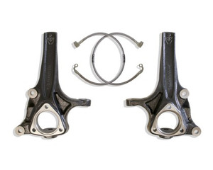 Maxtrac Suspension - 1923 Ram 1500 2wd Front Steel 4in Lift Spindles W/ext Brake Lines(pair) - 702740