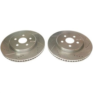Powerstop - 19c Corolla/2022 Prius Prime Drilledslotted Rotor Pair - JBR1780XPR