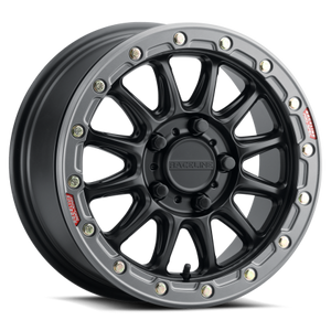 Raceline - A14bg Alpha Utv Beadlock Black W/gunmetal Ring 15x7 5x114.3 +53 - A14BG-57012+53