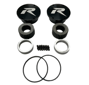 Revolution Gear & Axle - Drive Flange Kit Dana 60 Super Duty 2005+ 35 Spline W/hardware And Black Caps - D60S-FLANGE-KIT