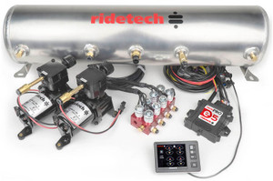 Ridetech Suspension - Ridepro E5 Air Ride Suspension Control Sys 5gal Dual Compress Hi Flow Bigred - 30534100