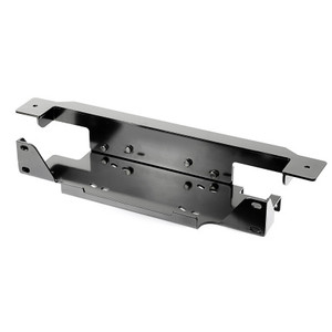 Rugged Ridge - 1318 Wrangler Winch Plate Stamped Bumper Steel Black - 11543.15